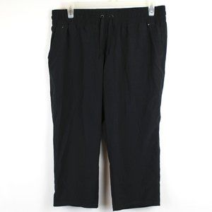 Black Comfy Champion XXL Capri Pants